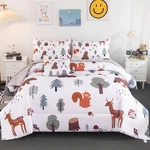 Byhofmly Twin Bedding Sets For Boys Girls 6 Pcs White Woodland Animals Kids C.... Fixed Price $180.29.