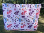 Vintage Retro My Little Pony Original Twin Flat Sheet Rn 22682 Ca 45287 Vibrant!. Fixed Price $17.95.