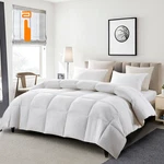 Serta Goose Feather Down Fiber Cotton Comforter Size - 100% King, White. Fixed Price $147.97.