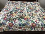 Croscill Vintage Floral Queen Comforter & Chair Cushion. Fixed Price $79.00.