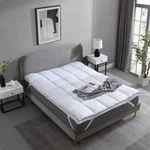 Hotel Grand Luxury Softy Feather Bed, Removable Mattress Topper W/ Snaps - Full. Fixed Price $104.95.