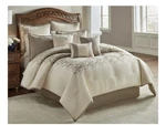 Hallmart New Haven 9 Pc Queen Comforter Set,. Fixed Price $150.00.