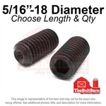 5/16"-18 Alloy Cup Point Allen Socket Set Screw Coarse Black Oxide (pick Size). Fixed Price $1625.55.