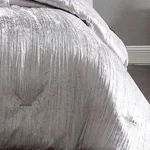 Riverbrook Home Turin Comforter Set, King, Silver, 7 Piece. Fixed Price $258.31.