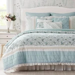 Dawn 100% Cotton Shabby Chic Comforter Set-modern Cottage Design All Season D.... Fixed Price $125.30.