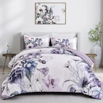 Drucon Floral Comforter Set Size 3 Piece Purple King, 2. Fixed Price $68.07.