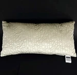 Croscill Camryn Boudoir Throw Pillow Pearl Silver 24" X 12" New. Fixed Price $36.99.