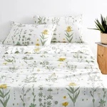 Floral Bed Sheets, 4-PIECE Set, Cute Botanical Shabby Chic Coquette Cottage.... Fixed Price $45.25.