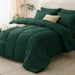 Queen Comforter Set Emerald Green 7 Piece Bag Cozylux Bedding. Fixed Price $77.95.