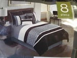 Covington 8-PIECE King Comforter Set Black/grey/white. Fixed Price $89.99.