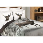 Safdie & Co. 3-PIECE Deer Microfiber Double Queen Comforter Set In Multi-color. Fixed Price $65.99.
