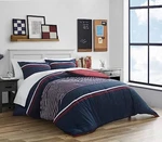 Nautica - Comforter Set, Cotton Queen, Mineola Red/white/navy. Fixed Price $111.05.