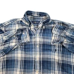 Ralph Lauren Shirt Mens Xlt Blue Plaid Flannel Long Sleeve Button Down Cutoff. Fixed Price $14.99.
