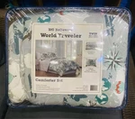 World Traveler Twin Comforter Set. Fixed Price $20.00.