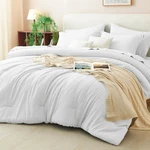 Cozylux King Comforter Set 7 Piece White Sheets Down Alternative Bedding. Fixed Price $104.99.