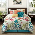 Stratford Park Garden 7-PIECE Bedding Comforter Set, Cal King, Multi-colored. Fixed Price $125.84.