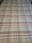 Lacoste Plaid Queen Comforter 92X96 Gray Red White Cotton Shell Polyester Fill. Fixed Price $45.00.