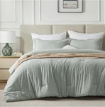 Cozylux California King Comforter Set 3PCS Sage Green Soft Luxury Cationic Dying. Fixed Price $64.99.