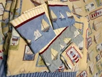 Westpoint Steven Coastal Bedding 2-TWIN Comforters 3-PILLOWCASES 1-VALANCE. Fixed Price $39.49.