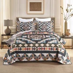 3PCS Southwestern Lightweight Quilt Bedspread Set Maze. Fixed Price $45.99.