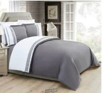 Elegant Comfort-greek Embroidered Comforter Duvet Set Grey Hypoallergenic King. Fixed Price $29.74.