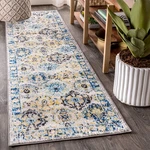 Jonathan Y Modern Boho Vintage Trellis Blue/multi Runner Rug 2X8 Bohemian. Fixed Price $68.09.