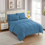 7 Piece Blue Bed In Bag Comforter And Sheet Set Queen Size. Fixed Price $19.99.