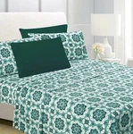 Deep Pocket Printed 6 Piece Bed Sheet Set 1800 Series Microfiber Comfort Soft. Fixed Price $32.99.