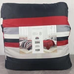 Fairfield Square 8-PIECE Queen Reversible Comforter Set With Sheets Striped. Fixed Price $59.99.