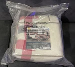 Mainstays Reverse Flannel Comforter Set Full / Queen Red Black White Plaid. Fixed Price $39.95.