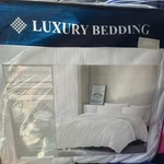 Luxury Bedding Urban Collection Queen Comforter Set White Cotton. Fixed Price $55.99.