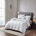 Martha Stewart White Goose Feather & Down Fiber Comforter,. Fixed Price $110.00.