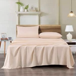 Chezmoi Collection 4-PIECE 110GSM Peach Skin Brushed Microfiber Bed Sheet Set. Fixed Price $44.99.