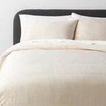 Threshold Duvet Cover Set Cotton Jacquard Luxe Collection, Off-white, King. Fixed Price $31.99.