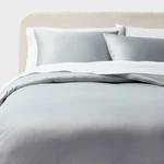 King Performance Sateen Duvet Cover And Sham Set Light Gray - Threshold. Fixed Price $35.99.