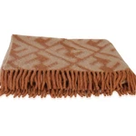 Fendi Beige Orange Alpaca Wool Ff Throw. Fixed Price $910.00.