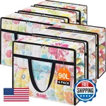 Edendwell Clear Under Bed Storage Containers - 6 Pack Large Capacity Clothes. Fixed Price $61.49.