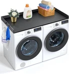 Vevor Washer Dryer Countertop With 3 Splicing Panels, 54" X 27" Wooden. Fixed Price $109.29.