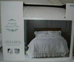 Rachel Ashwell Simply Shabby Chic White Heirloom Ruffled Twin Comforter Sham Set. Fixed Price $299.99.