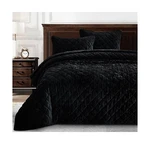 Chezmoi Collection Lux Black Velvet Quilt Oversized King Set, 3-PIECE Plush D.... Fixed Price $137.55.