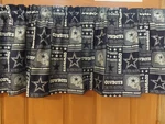 Nfl Dallas Cowboys, Handmade Sports Team Bedroom Curtain Valances, Patchwork. Fixed Price $21.99.