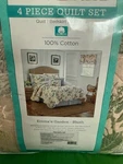 Waverly 4 Piece King Quilt Set - Emma's Garden Blush Nip. Fixed Price $75.00.