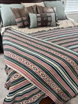 Queen Wooded River Southwestern Bedding Set Complete Excellent Condition. Fixed Price $400.00.