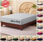 King Size Fitted 16" Extra Deep Mattress Cover Bed Sheets With Elastic. Fixed Price $9.99.