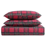 Lightweight Full/queen Holiday Quilt Bedding Set Tarick Plaid, Red, Black, Green. Fixed Price $68.27.