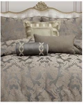 Waterford Linens Walton King 11 Pc Bedding Ensemble Discont. 2012 Charcoal Bronz. Fixed Price $599.99.