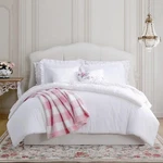 Shabby Chic Twin Soft Cotton White Romantic Ruffled Farmhouse Comforter Set Sham. Fixed Price $44.00.