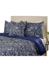 Northern Nights Paisley Comforter 4-PIECE Set Navy. Fixed Price $69.99.