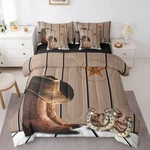 Erosebridal Western Cowboy King Comforter Set 7 Piece Texas Star Horseshoe Be.... Fixed Price $39.64.