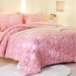 Pink Pinch Pleat Comforter Set Queen SIZE-7 Pcs Bedding X90". Fixed Price $61.99.